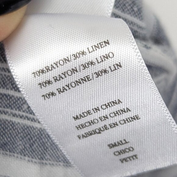 Rails | Gray White Striped Sleeveless Linen Jumpsuit Size Small - Picture 10 of 10